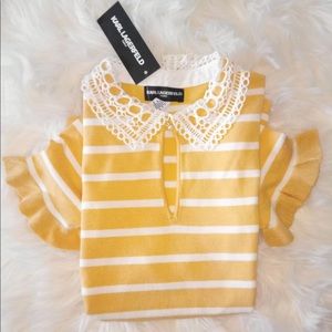 Karl Lagerfeld Peter Pan Collar Blouse